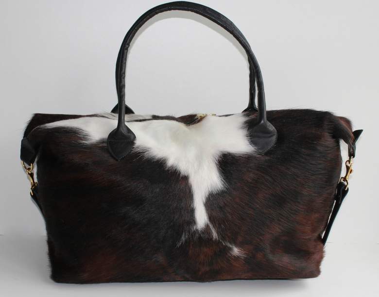 Cowhide Travel Bag - Click Image to Close
